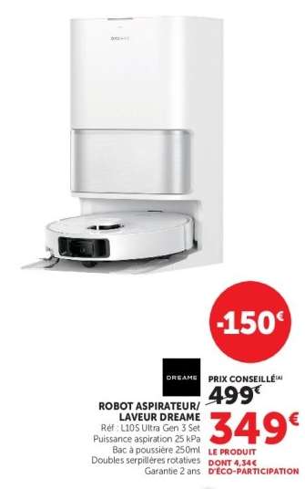 ROBOT ASPIRATEUR LAVEUR DREAME
