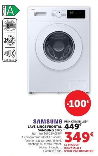 Samsung Lave-linge Frontal 8 KG