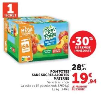 POM'POTES SANS SUCRES AJOUTES MATERNE