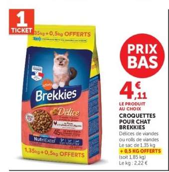 CROQUETTES POUR CHAT BREKKIES
