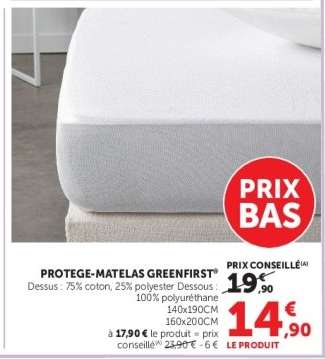 PROTEGE-MATELAS GREENFIRST
