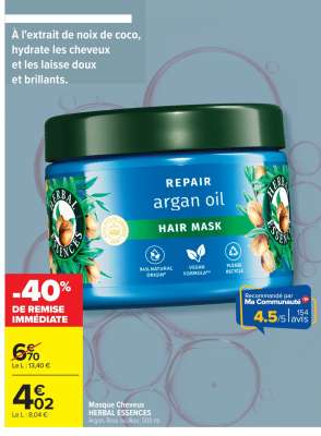 Masque Cheveux HERBAL ESSENCES