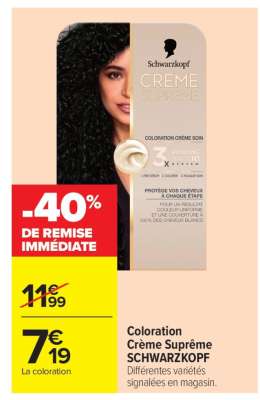 Coloration Crème Suprême SCHWARZKOPF