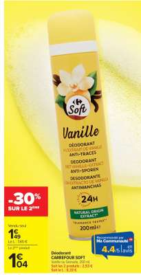 Déodorant Carrefour Soft