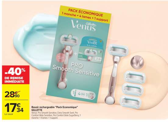 Rasoir rechargeable "Pack Economique" GILLETTE