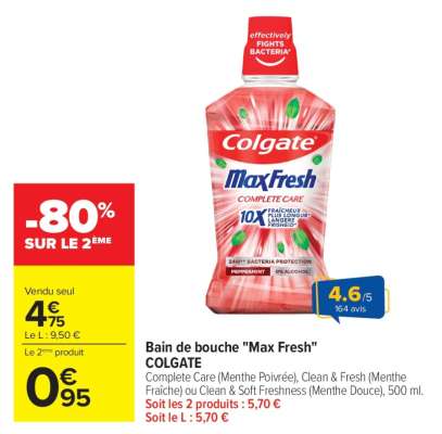 Bain de bouche 'Max Fresh' COLGATE