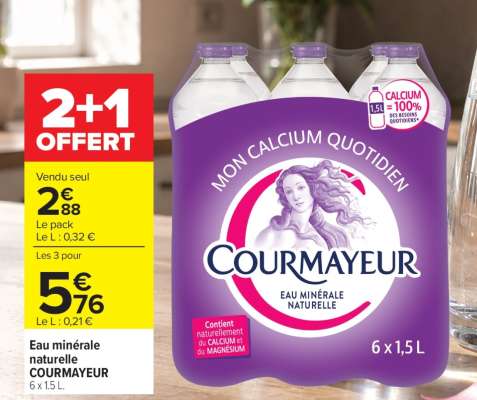 Eau Minérale Naturelle Courmayeur