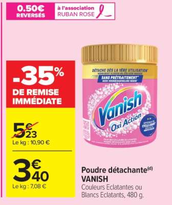 POUDRE DÉTACHANTE “VANISH”