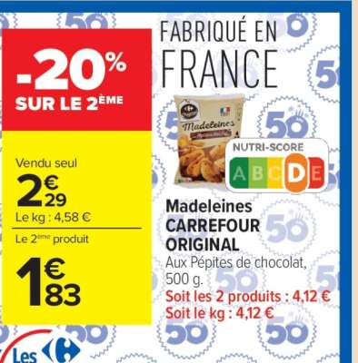 Madeleines CARREFOUR ORIGINAL