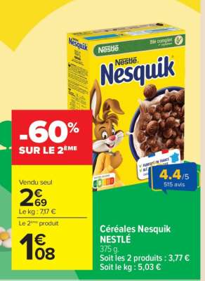 Céréales Nesquik Nestle