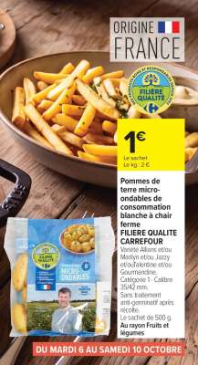 Pommes de terre micro-ondables
