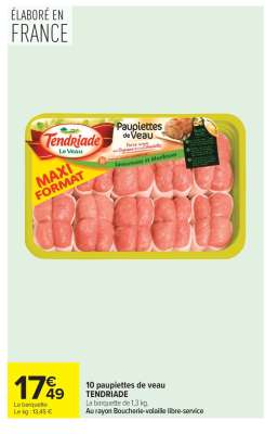 10 paupiettes de veau