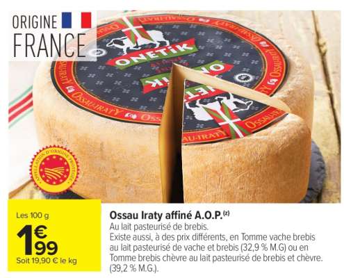 Ossau Iraty affiné A.O.P.
