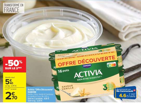 ACTIVIA "Offre Découverte"