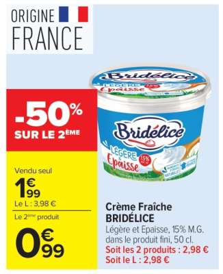 CRÈME FRAÎCHE BRIDELICE