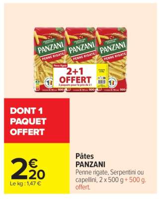 PÂTES "PANZANI"