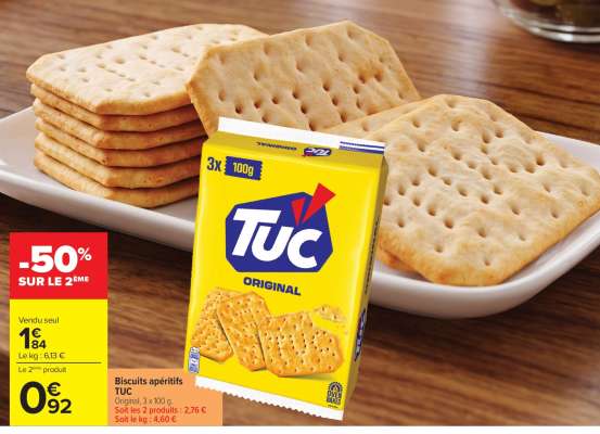 Biscuits apéritifs TUC