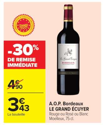 A.O.P. Bordeaux LE GRAND ÉCUYER