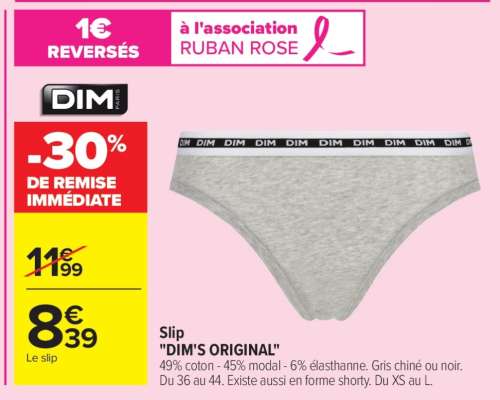 Slip "DIM'S ORIGINAL"
