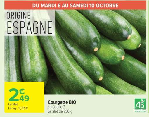 Courgette Bio