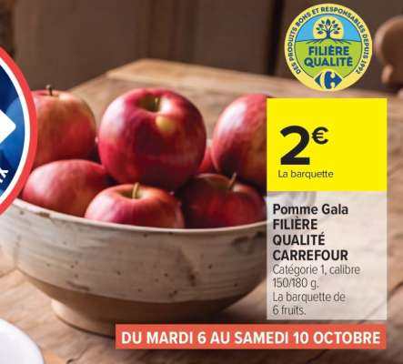 Pomme Gala FILIÈRE QUALITÉ CARREFOUR