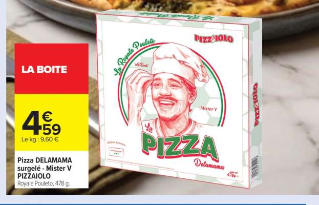Pizza DELAMAMA surgelé - Mister V PIZZAIOLO