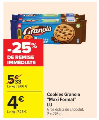 Cookies Granola "Maxi Format"