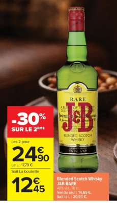 BLENDED SCOTCH WHISKY "J&B RARE"