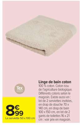 Linge de bain Coton