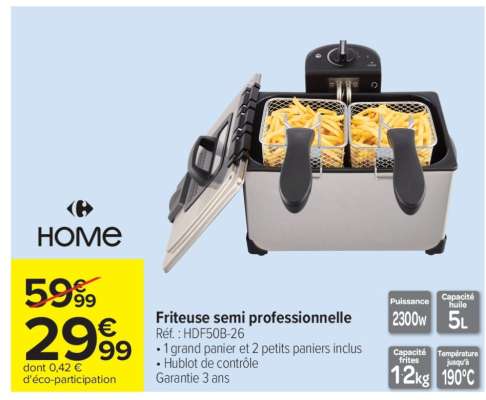FRITEUSE SEMI-PROFESSIONNELLE