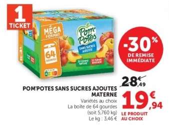 POM'POTES SANS SUCRES AJOUTES MATERNE