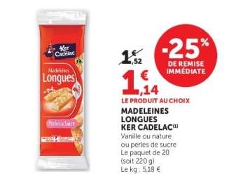Madeleines longues KER CADELAC