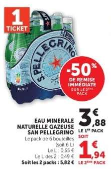 Eau Minérale Naturelle Gazeuse 'San Pellegrino'
