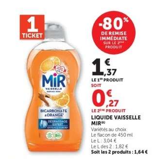 LIQUIDE VAISSELLE MIR