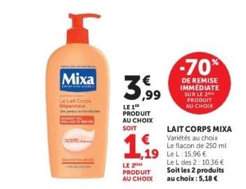 Lait Corps Mixa