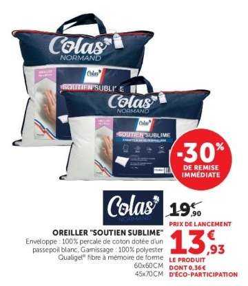 Oreiller 'Soutien Sublime'