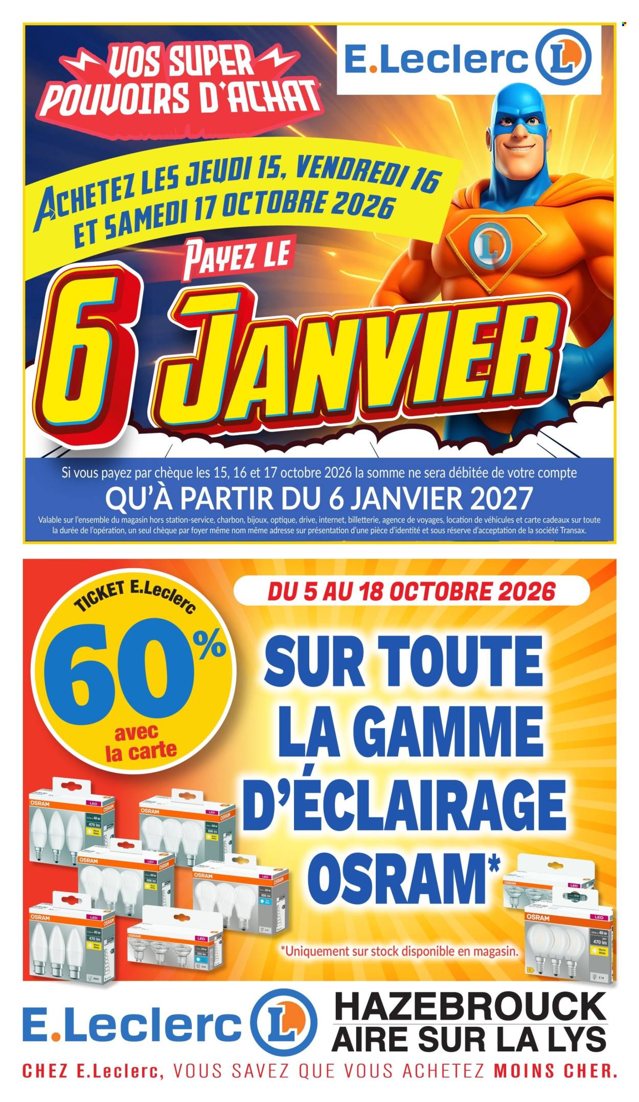Catalogue E.Leclerc - 05/10/2026 - 18/10/2026. Page 1