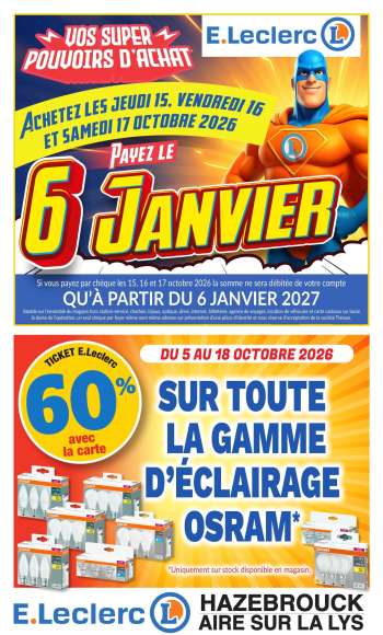 Catalogue E.Leclerc - 05/10/2026 - 18/10/2026.