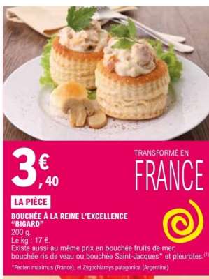 BOUCHÉE À LA REINE L’EXCELLENCE “BIGARD”