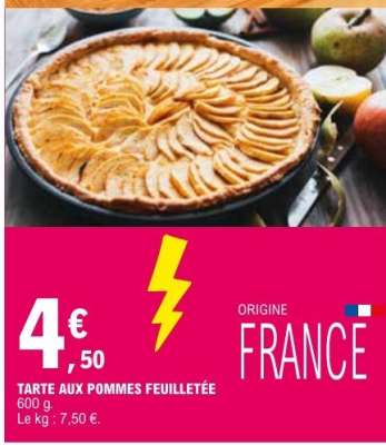 TARTE AUX POMMES FEUILLETÉE