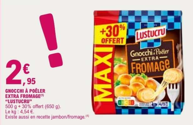 Gnocchi À Poêler Extra Fromage Lustucru