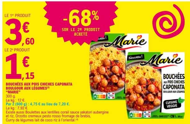 BOUCHÉES AUX POIS CHICHES CAPONATA BOULGOUR AUX LÉGUMES