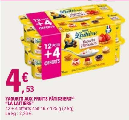 YAOURTS AUX FRUITS PÂTISSIERS "LA LAITIÈRE"