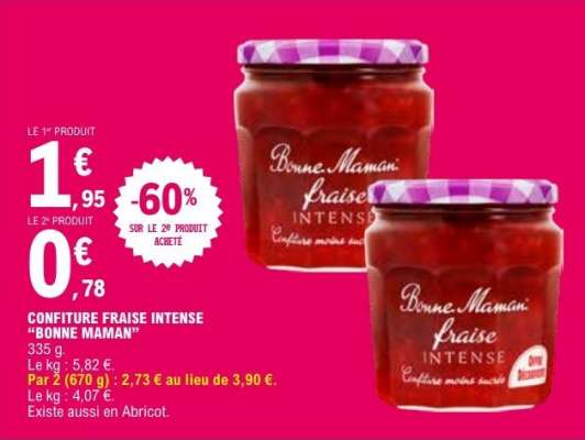 Confiture Fraise Intense Bonne Maman