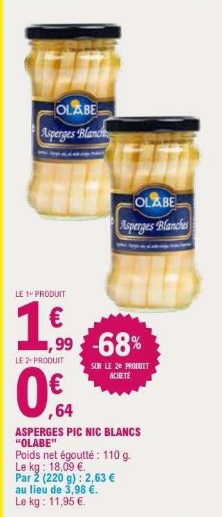 ASPERGES PIC NIC BLANCS "OLABE"