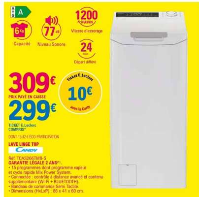 Lave linge top*
