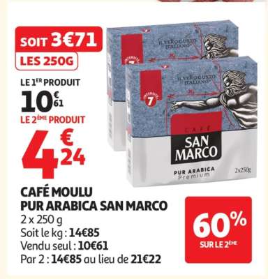 Café Moulu Pur Arabica SAN MARCO