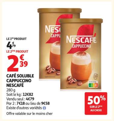 Café Soluble Cappuccino Nescafé