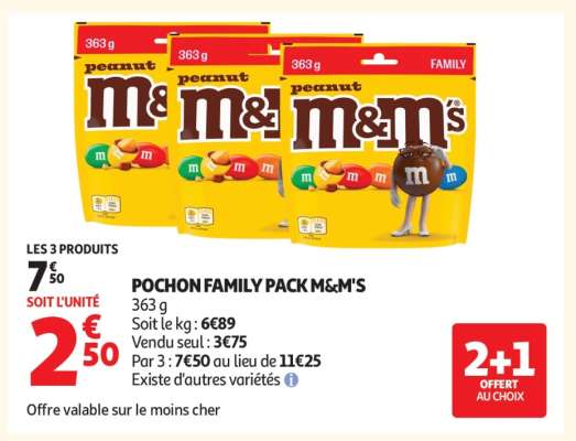 POCHON FAMILY PACK M&M'S