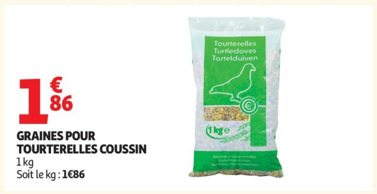GRAINES POUR TOURTERELLES COUSSIN
